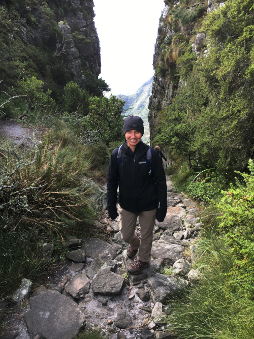 Hiking up Table Mountain