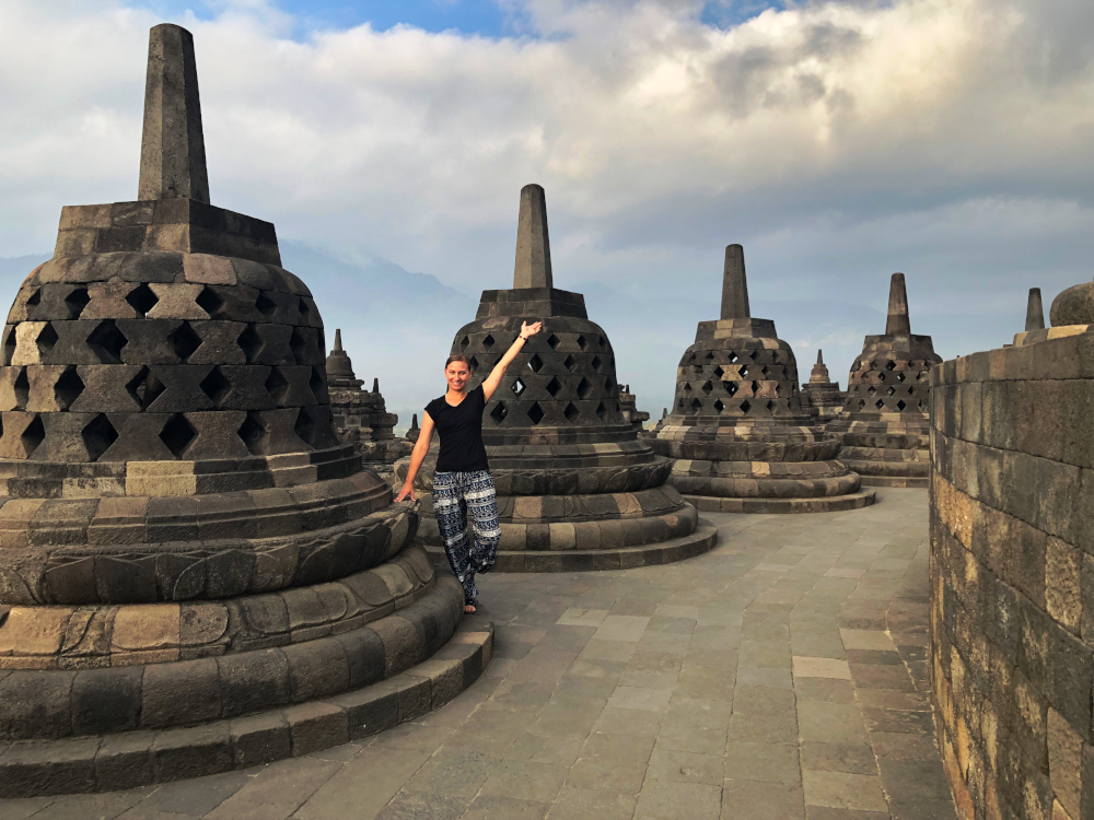 Upper Levels at Borobudur Temple