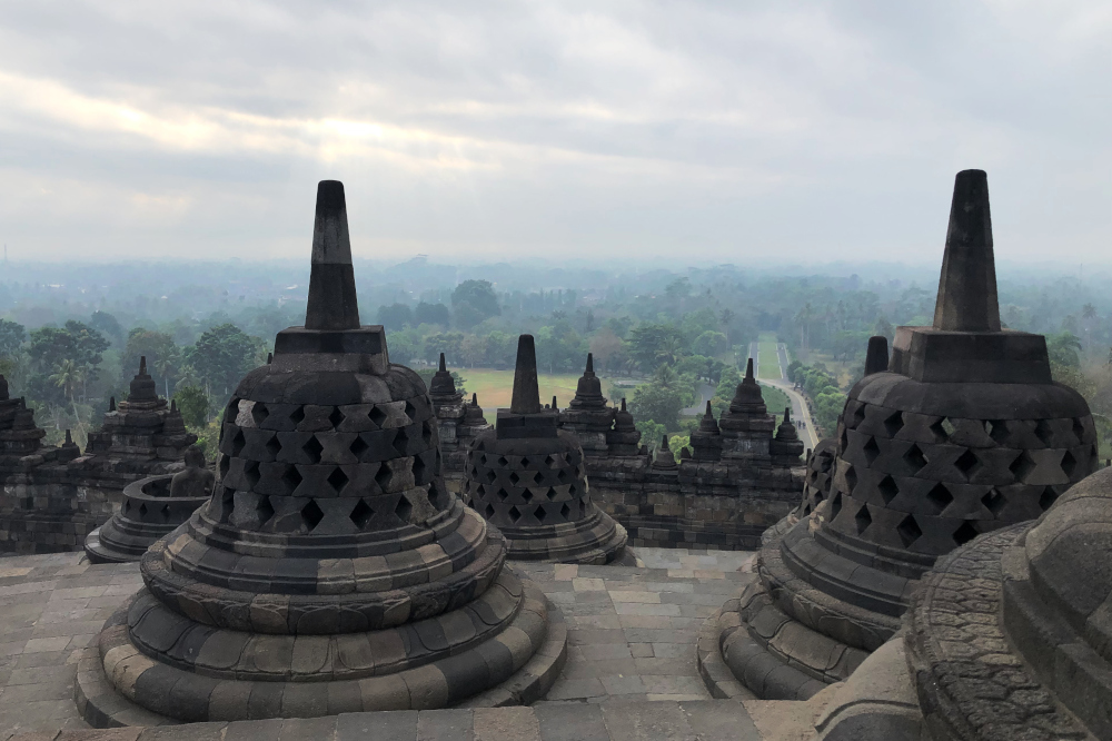 Taken from Upper Levels of Borobudur Temple