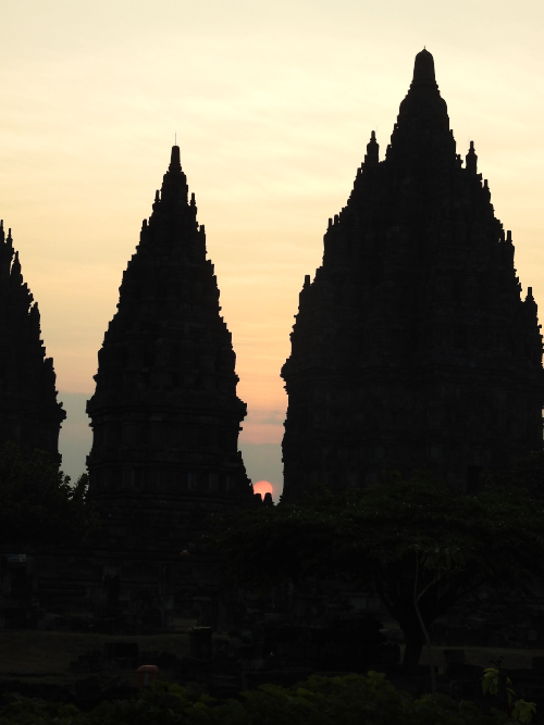 Sunset at Prambanan