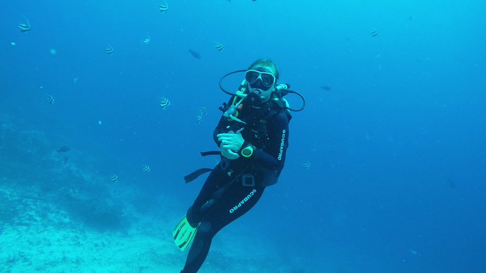 Diving at Crystal Bay