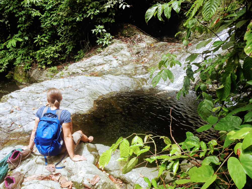 Cooling Off at Alibaba Waterfall