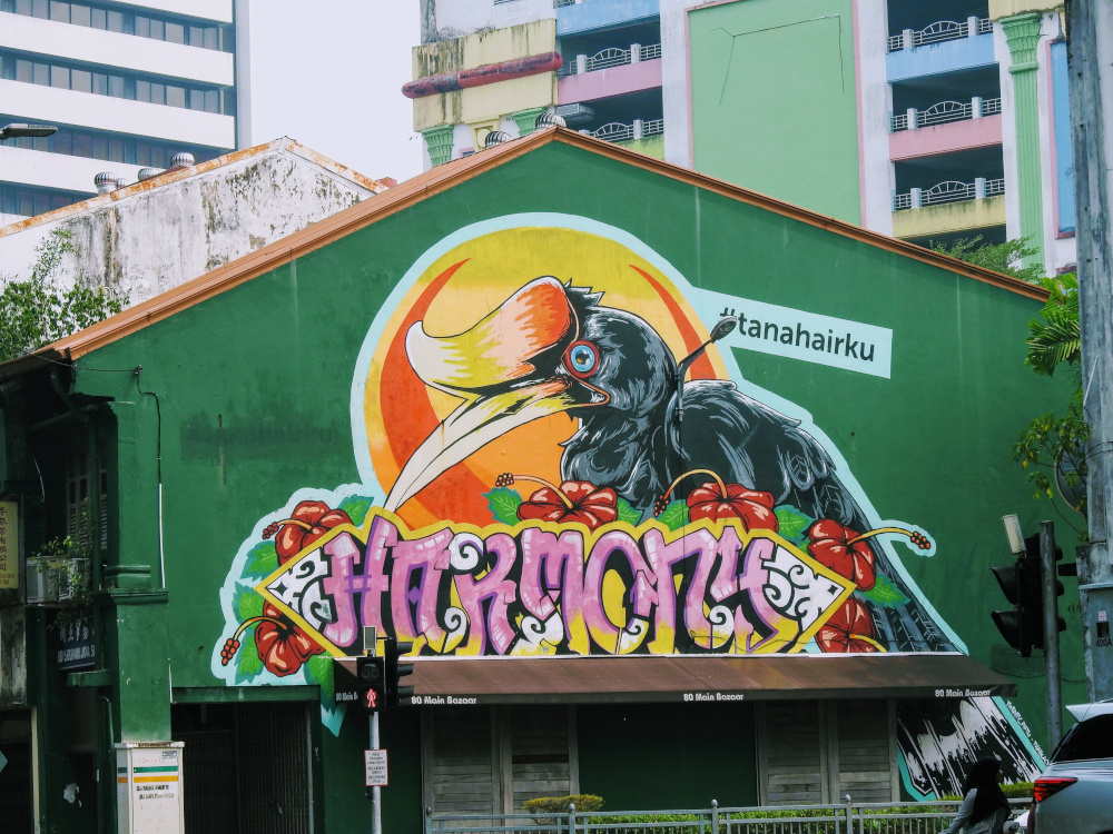 Hornbill Street Art - Kuching