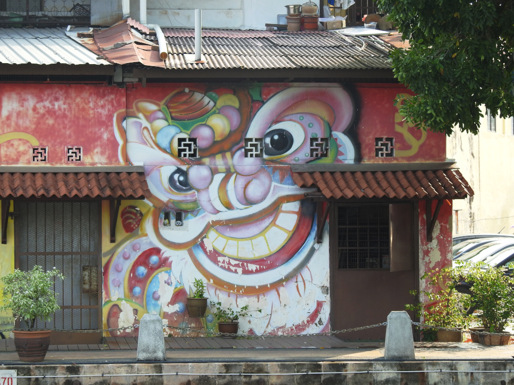 Melaka Malaysia Riverfront Mural