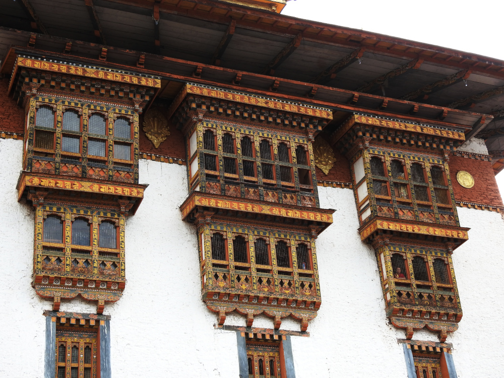 Punakha Dzong Windows