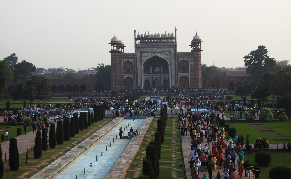 View of Great Gate from Taj Mahal